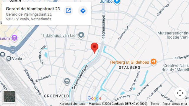 Locatie van Essence of Beauty op de kaart: Gerard de Vlamingstraat 23, Venlo