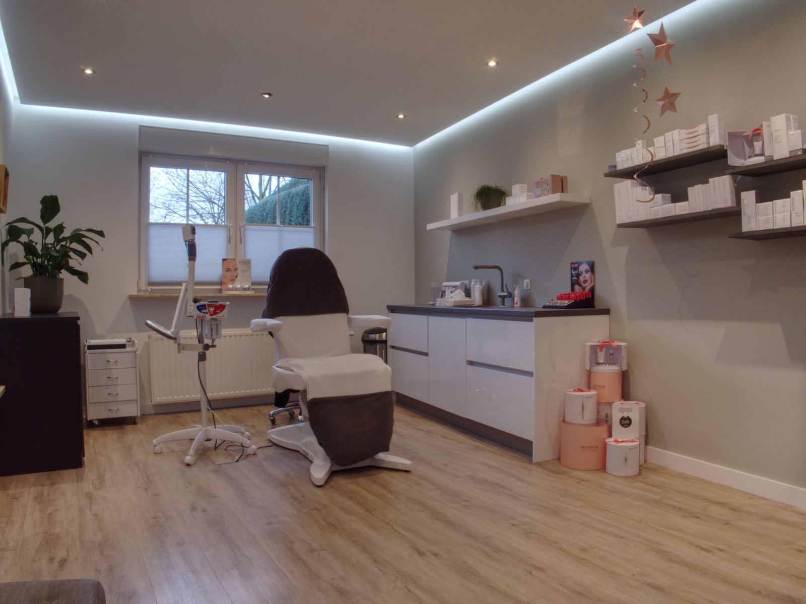 De behandelruimte van schoonheidssalon Essence of Beauty in Venlo